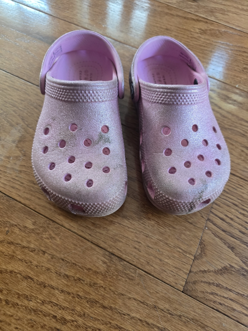 CROCS Kids Glitter Pink Clogs